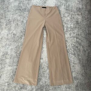 The Limited Brown Striped Dress Pants Size 2 Stretchy Trousers